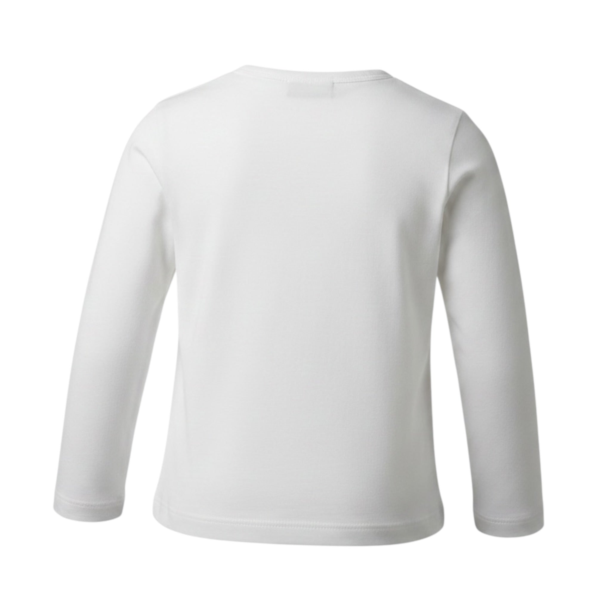Monnalisa Shirt Girocollo tinta unita con Stampa Panna per Bambino 254603RE PANNA MONNALISA 