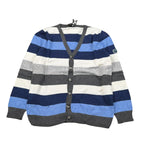 Monnalisa Cardigan Tricolore con Fantasia A Righe Bianco per Bambino 254800 BIANCO MONNALISA 