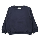 Monnalisa Felpa Chiusa Girocollo tinta unita con Stampa Blu per Bambino 280600 BLU MONNALISA 