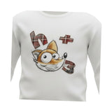Monnalisa Shirt Girocollo tinta unita con Stampa Bianco per Neonato 282608P4 BIANCO MONNALISA 