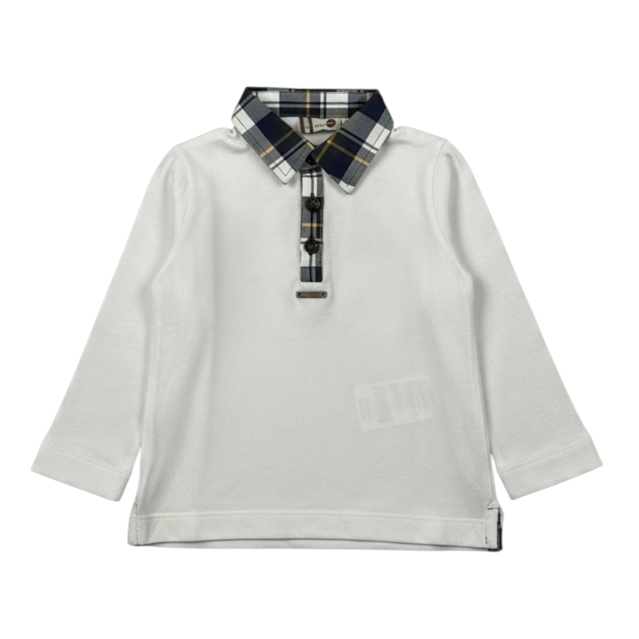 Monnalisa Polo Manica Lunga tinta unita Bianco per Neonato 284617 BIANCO MONNALISA 