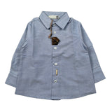 Monnalisa Camicia Manica Lunga tinta unita Azzurro per Neonato 286300 AZZURRO MONNALISA 