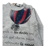 Monnalisa Shirt Girocollo tinta unita Stampa Fantasia Grigio per Neonato 286610PA GRIGIO MONNALISA 