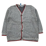 Monnalisa Cardigan tinta unita con Ricami Grigio per Neonato 286801 GRIGIO MONNALISA 