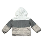 Monnalisa Giubbino Tricolore con Capuccio Catalinfrangente Grigio per Bambino 288100J GRIGIO MONNALISA 