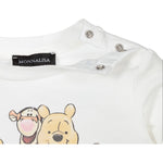 Monnalisa Shirt Girocollo tinta unita con Stampe Bianco per Neonata 288613 BIANCO MONNALISA 