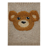 Monnalisa Maglia tinta unita con Stampa Beige per Bambina 28F607 BEIGE MONNALISA 