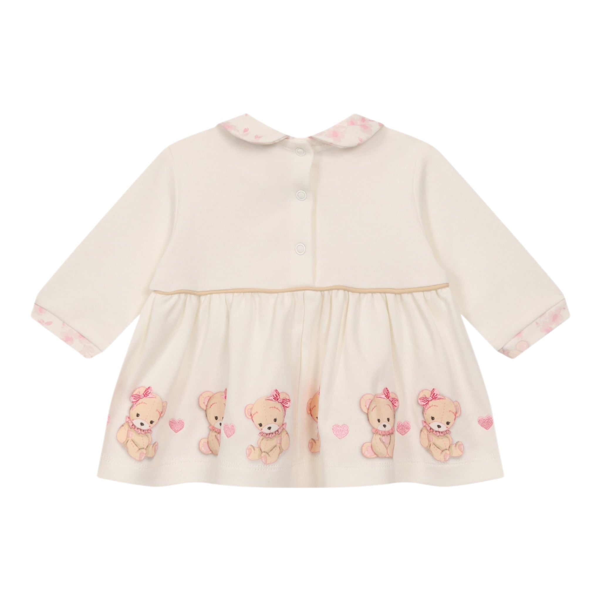 Monnalisa Completo 2 Pezzi Shirt-Ghettina Panna per Neonata 35F510 PANNA MONNALISA 