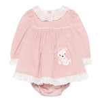 Monnalisa Abito con Culotte tinta unita Rosa per Neonata 35F513 ROSA MONNALISA 