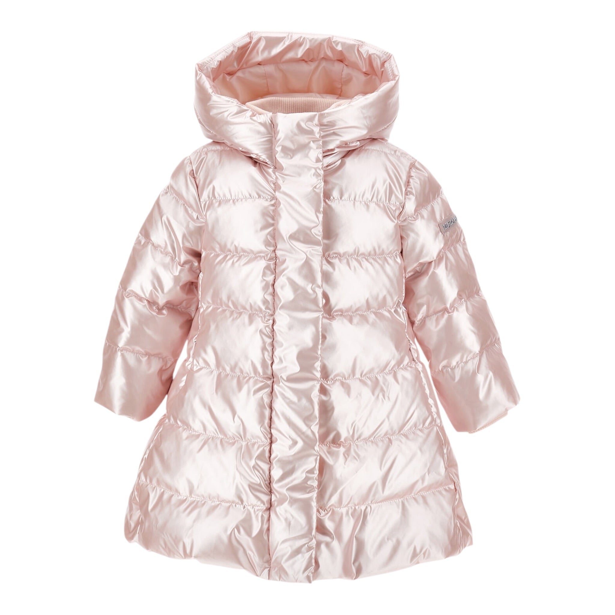 Monnalisa Giubbino tinta unita con Cappuccio Rosa per Neonata 37F102N ROSA MONNALISA 