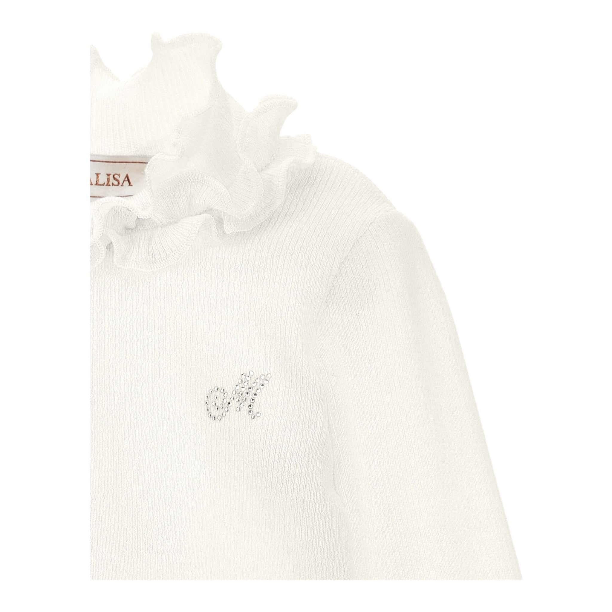 Monnalisa Maglia tinta unita Mezzo Collo Panna per Neonata 37F600 PANNA MONNALISA 