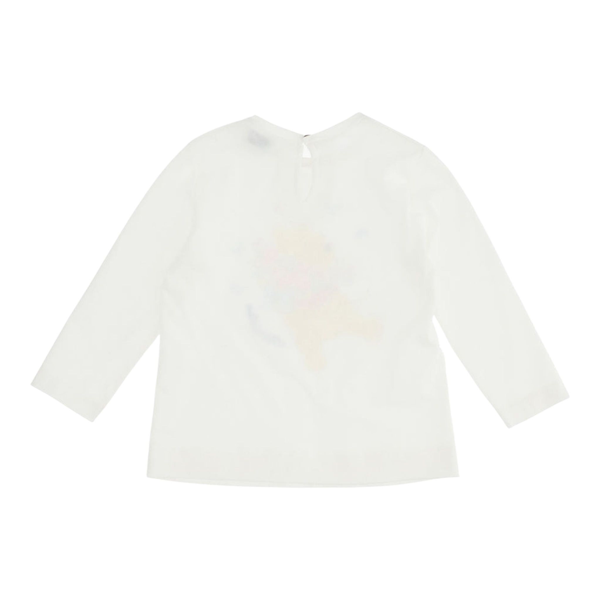 Monnalisa Shirt tinta unita con Stampa Bianco per Neonata 388614P6 BIANCO MONNALISA 