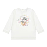 Monnalisa Shirt tinta unita con Stampa Bianco per Neonata 398606SE BIANCO MONNALISA 