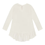 Monnalisa Maxi Shirt tinta unita con Stampa Bianco per Neonata 39B612 BIANCO MONNALISA 