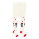 Monnalisa Calze tinta unita con Ricami Panna per Neonata 39F006 PANNA MONNALISA 