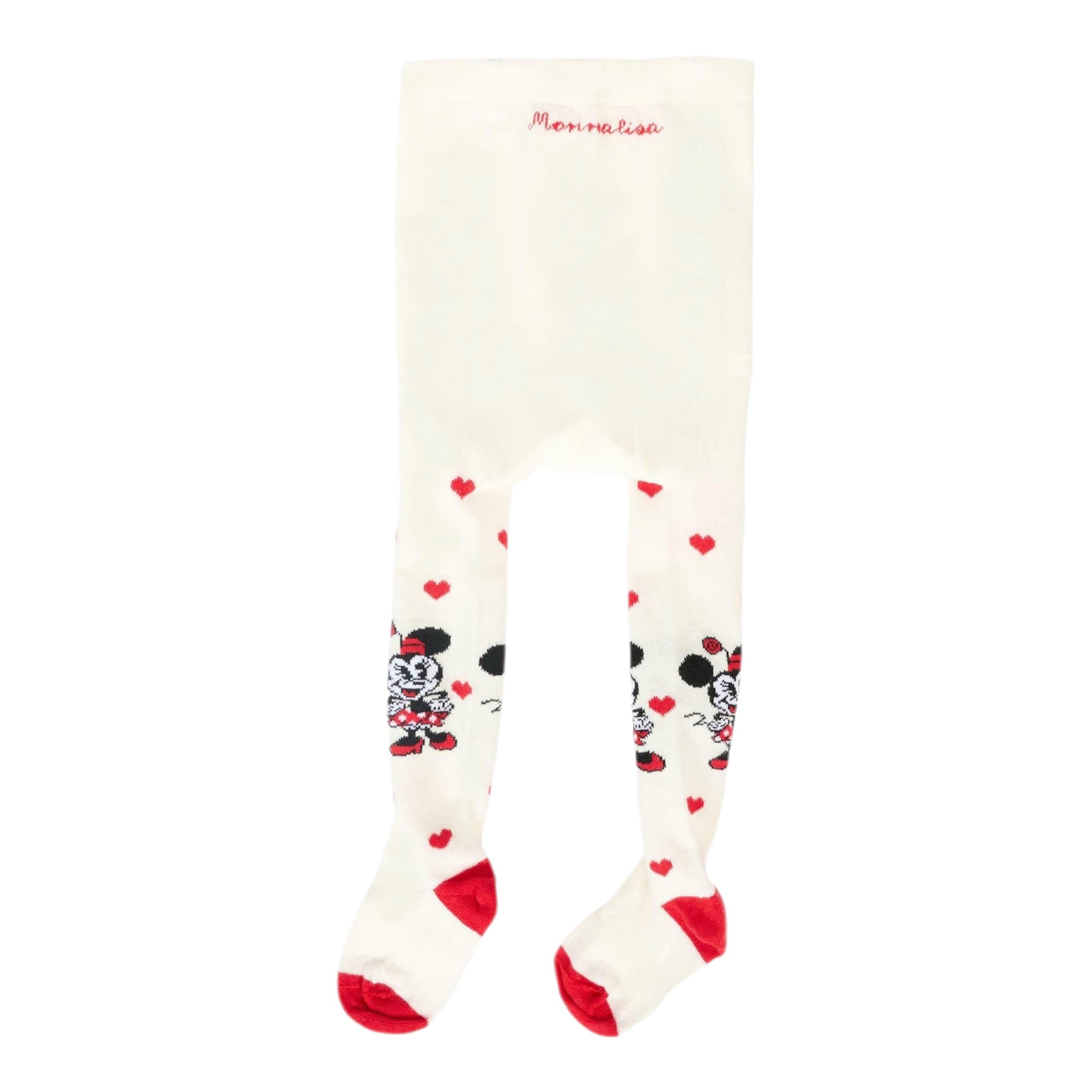 Monnalisa Calze tinta unita con Ricami Panna per Neonata 39F006 PANNA MONNALISA 