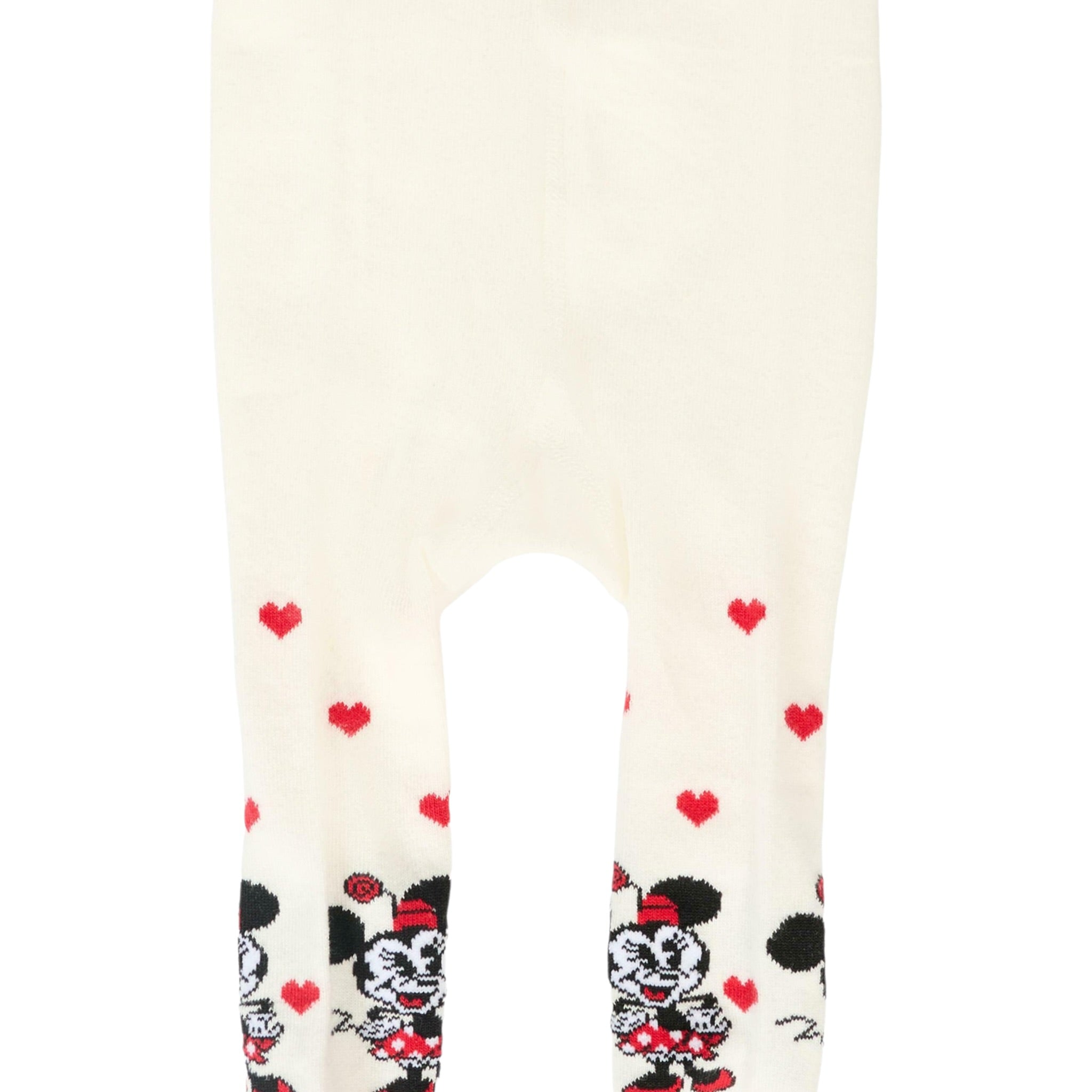 Monnalisa Calze tinta unita con Ricami Panna per Neonata 39F006 PANNA MONNALISA 