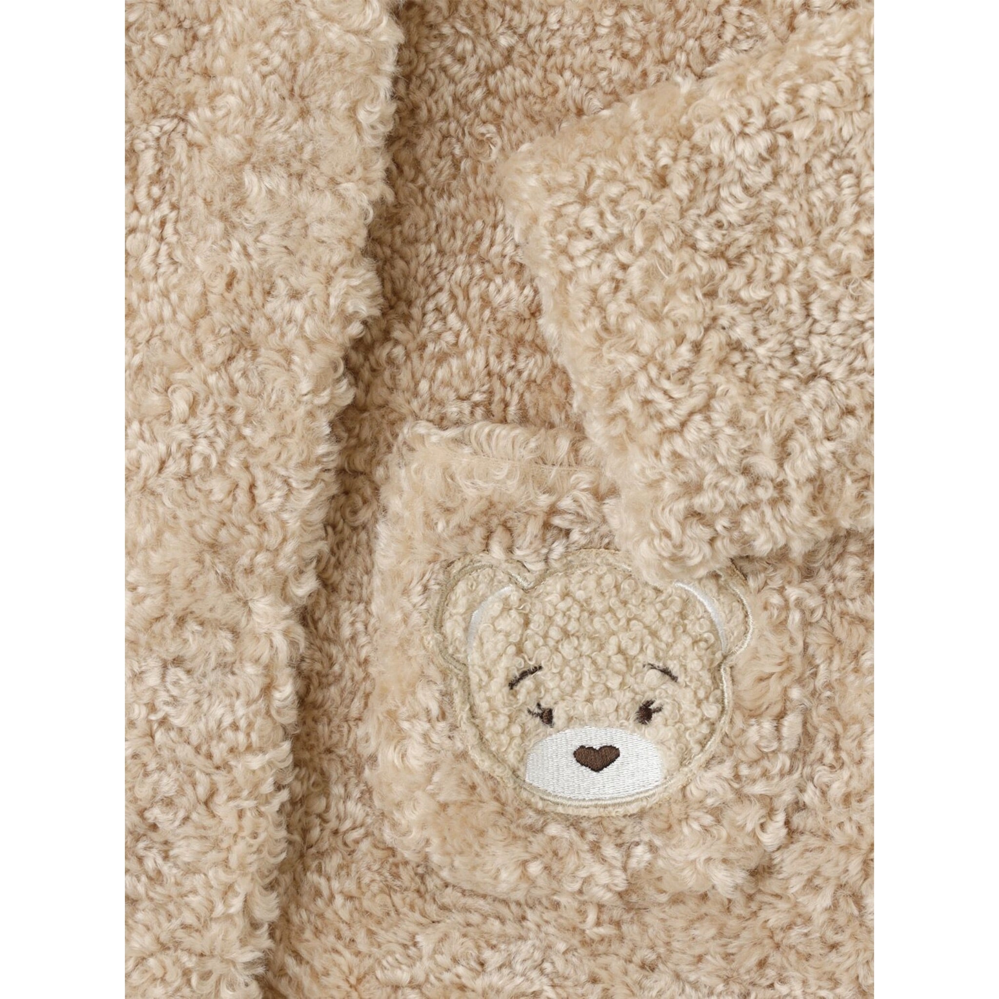 Monnalisa Cappotto tinta unita con Cappuccio Beige per Neonata 39F103N BEIGE MONNALISA 