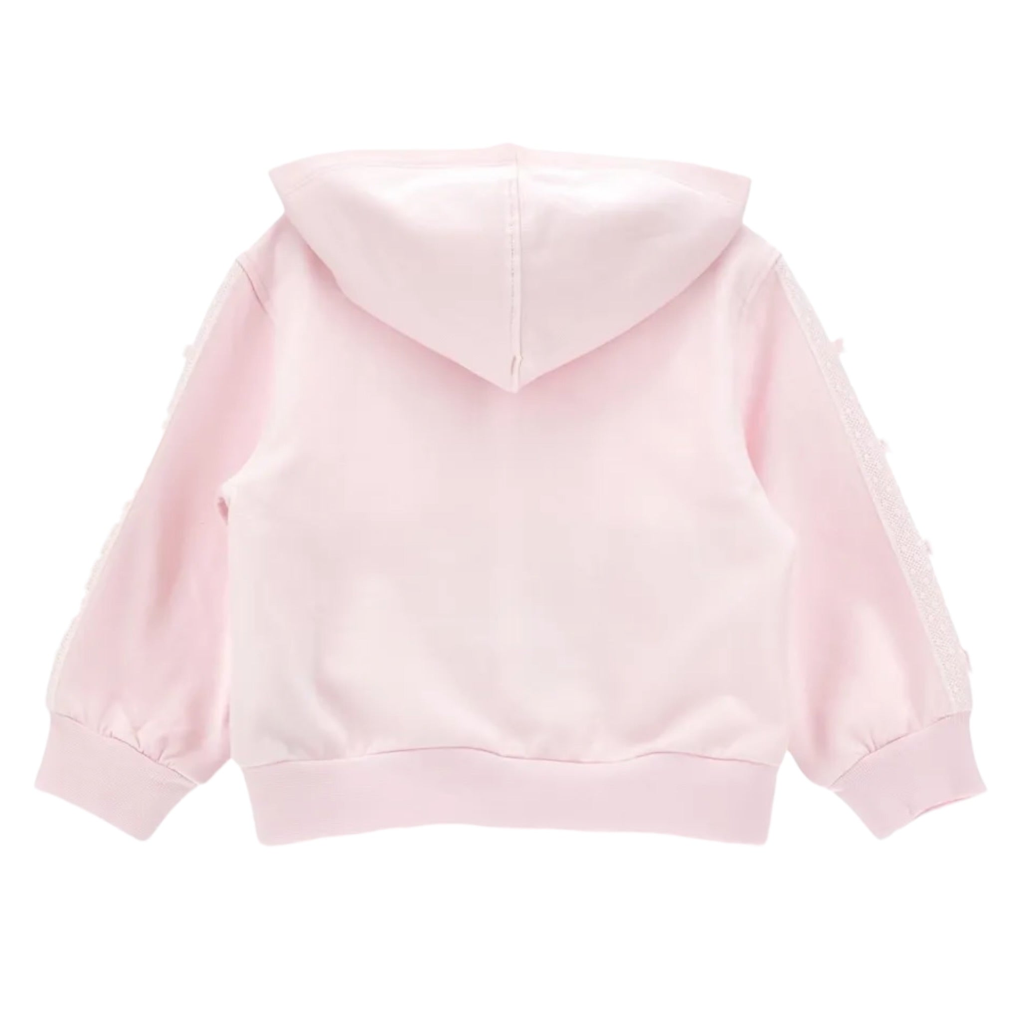 Monnalisa Felpa con Zip E Cappuccio tinta unita Rosa per Neonata 39F801 ROSA MONNALISA 