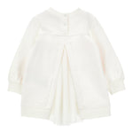 Monnalisa Abito Felpa Bicolore Manica Lunga con Stampa Rosa/Panna per Neonata 39F901N ROSA/PANNA MONNALISA 