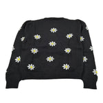 Monnalisa Maglia Girocollo tinta unita con Ricami Nero per Bambina 498601 NERO MONNALISA 