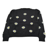Monnalisa Maglia Girocollo tinta unita con Ricami Nero per Bambina 498601 NERO MONNALISA 