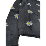 Monnalisa Maglia Girocollo tinta unita con Ricami Nero per Bambina 498601 NERO MONNALISA 
