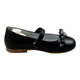 Monnalisa Ballerina tinta unita con Fiocco Nero per Bambina 87D005 NERO MONNALISA 