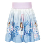 Monnalisa Gonna tinta unita con Stampe Ed Elastico In Vita Azzurro per Bambina GNMMNL AZZURRO MONNALISA 
