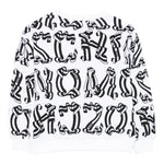 Moschino Felpa Chiusa Girocollo tinta unita con Stampe Bianco per Bambino HDF06N BIANCO MOSCHINO 