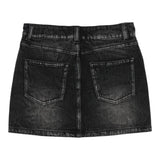 Moschino Gonna In Denim tinta unita Nero per Bambina HDJ03Z NERO MOSCHINO 