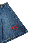 Moschino Gonna In Denim tinta unita Blu per Bambina HDJ04B BLU MOSCHINO 