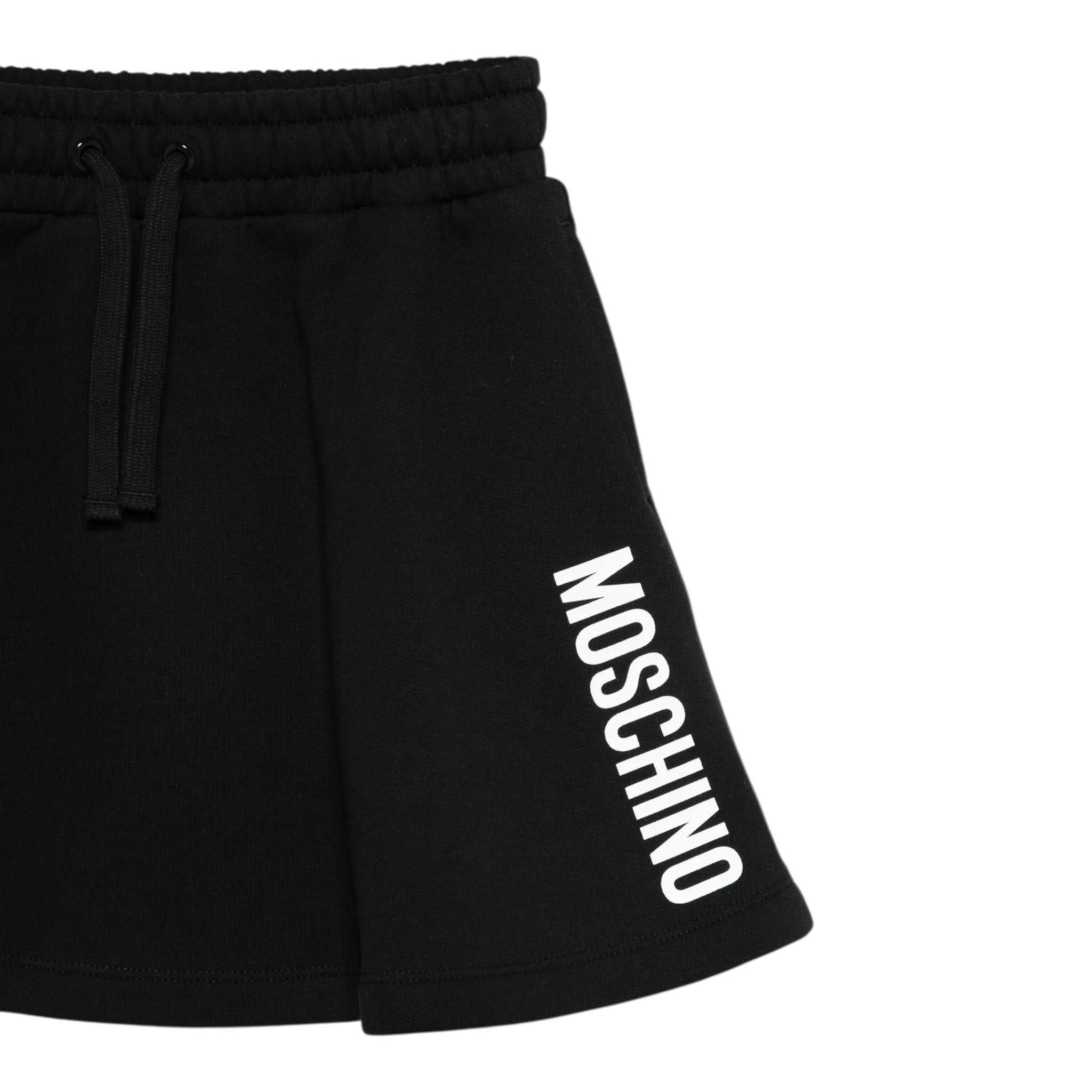 Moschino Gonna tinta unita con Logo Nero per Bambina HDK042 NERO MOSCHINO 