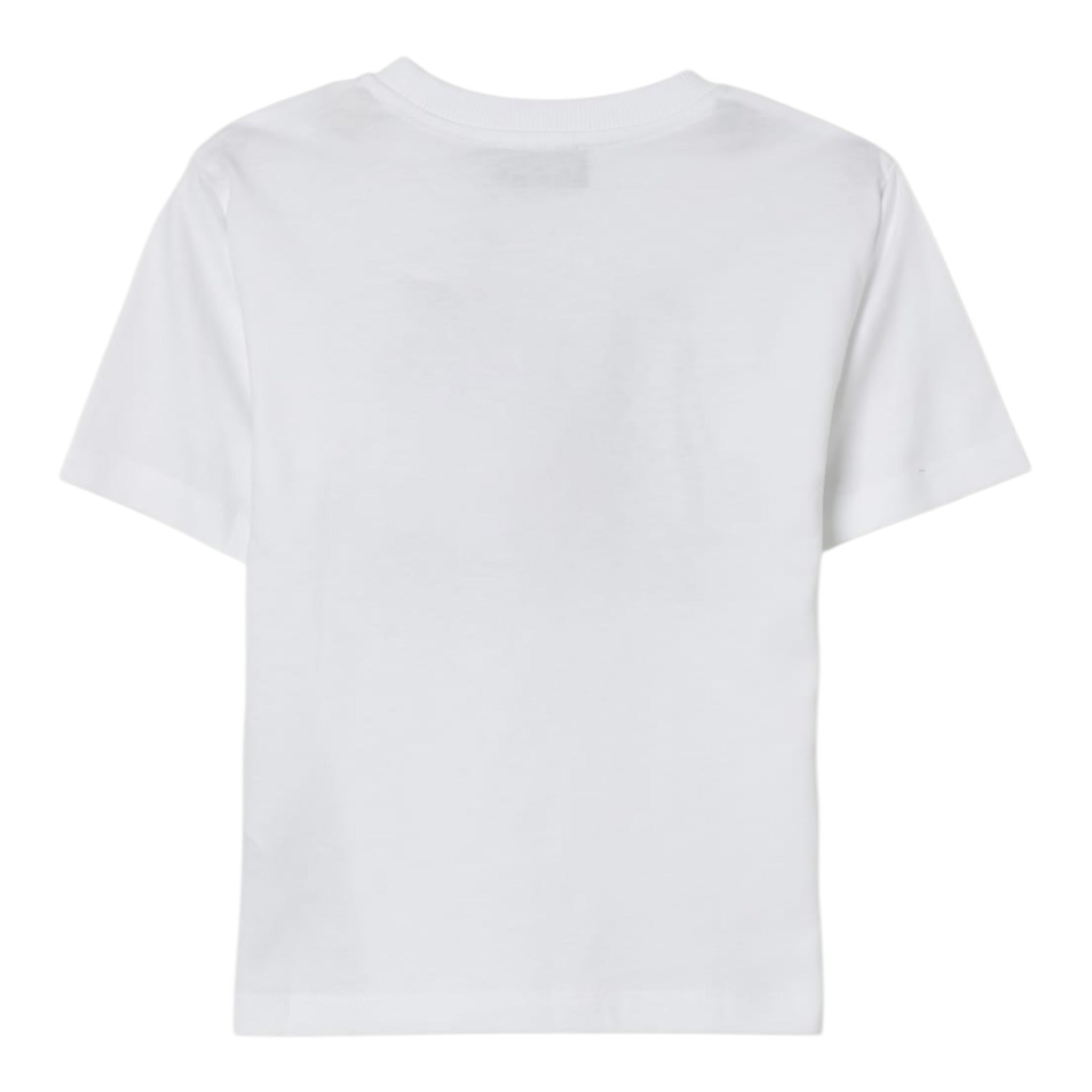 Moschino T-Shirt Girocollo tinta unita con Stampa Bianco per Bambino HDM06W BIANCO MOSCHINO 