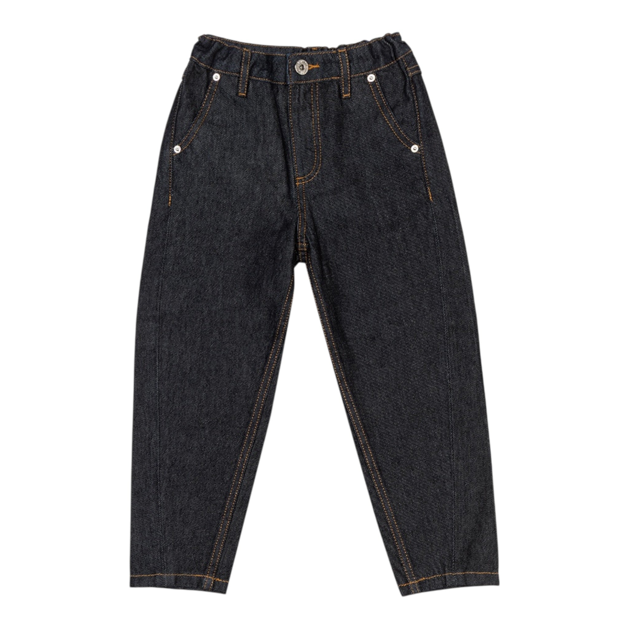 Moschino Jeans tinta unita con Girovita Regolabile Blu per Bambina HDP06V BLU MOSCHINO 
