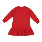 Moschino Abito Modello Felpa tinta unita con Stampa Rosso per Bambina HDV0I3 ROSSO MOSCHINO 