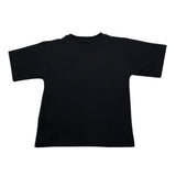 Moschino T-Shirt Girocollo tinta unita con Stampa Nero per Bambina HKM060 NERO MOSCHINO 