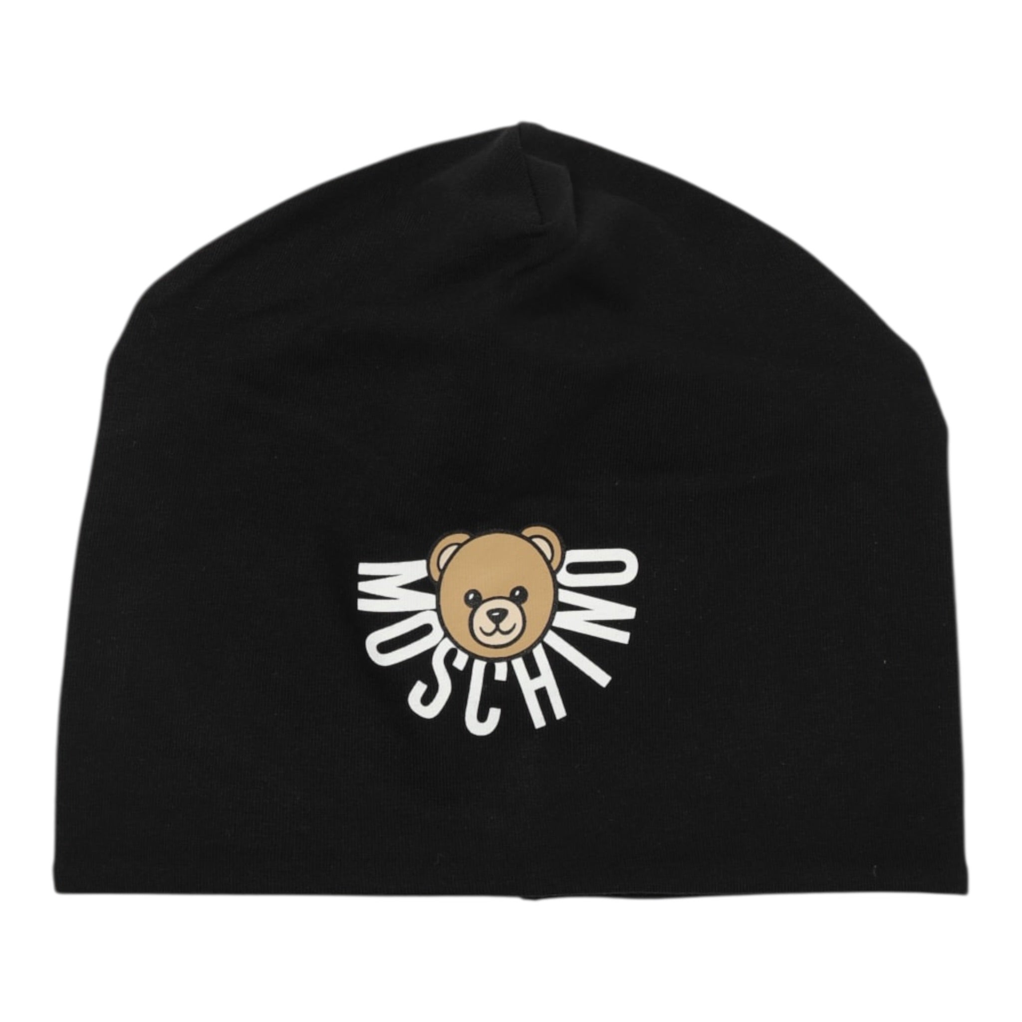 Moschino Cappello tinta unita con Logo Nero per Bambino HMX02M NERO MOSCHINO 
