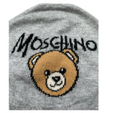 Moschino Cappello tinta unita con Logo Grigio per Bambino HMX02O GRIGIO MOSCHINO 