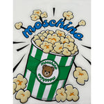 Moschino Felpa Chiusa Girocollo tinta unita con Logo Panna per Bambino HNF099 PANNA MOSCHINO 