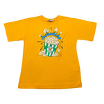 Moschino T-Shirt tinta unita con Stampa Giallo per Bambino HRM05W GIALLO MOSCHINO 
