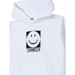 Moschino Felpa Chiusa con Cappuccio tinta unita Bianco per Bambino HUF09A BIANCO MOSCHINO 