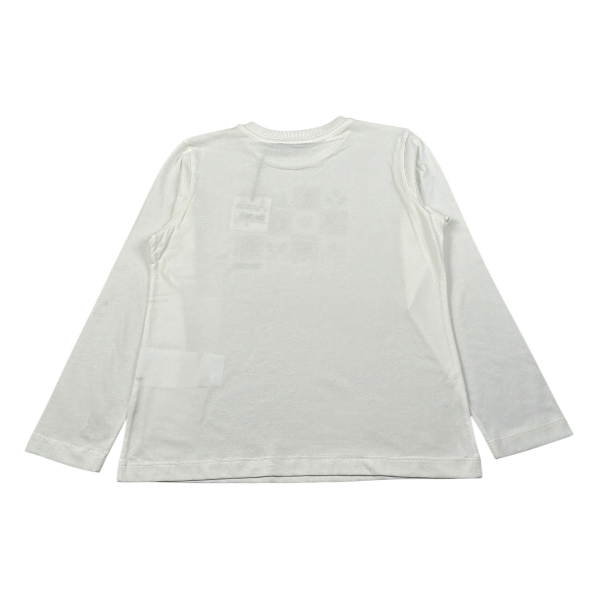 Moschino Shirt Girocollo tinta unita con Stampa Panna per Bambino HUO00J PANNA MOSCHINO 