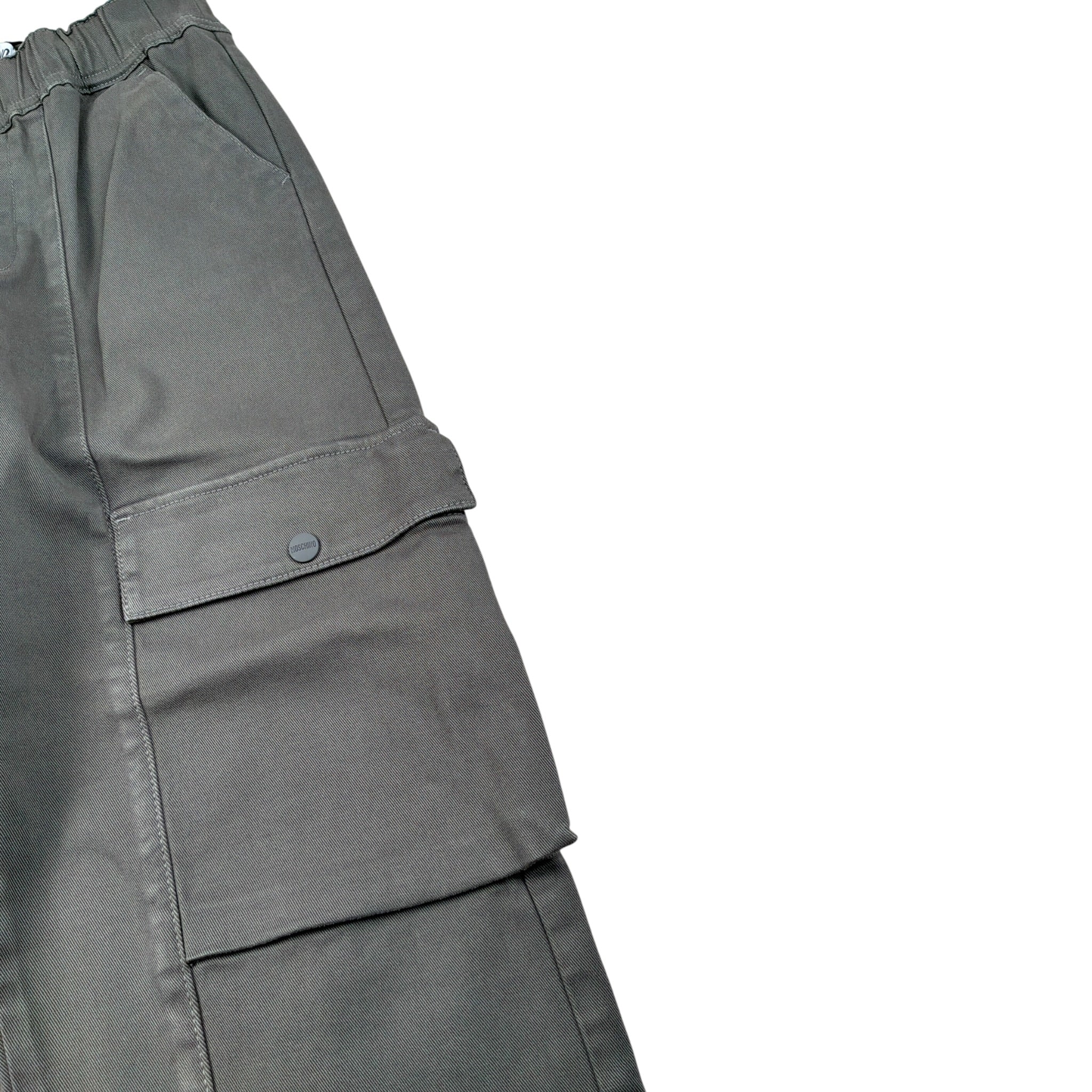 Moschino Pantalone tinta unita con Elastico In Vita Verde per Bambino HUP094 VERDE MOSCHINO 