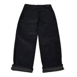 Moschino Pantalone tinta unita In Velluto Nero per Bambina HUP097 NERO MOSCHINO 