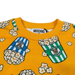 Moschino Felpa Chiusa Girocollo tinta unita Senape per Bambino HYF08V SENAPE MOSCHINO 