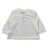 Moschino Shirt Girocollo tinta unita con Logo Bianco per Neonato M6K02F BIANCO MOSCHINO 