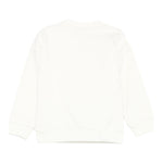 Moschino Felpa Chiusa Girocollo tinta unita con Logo Panna per Neonato M8F03QXX PANNA MOSCHINO 