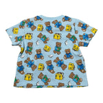 Moschino T-Shirt tinta unita con Stampa Azzurro per Neonato M8M047 AZZURRO MOSCHINO 