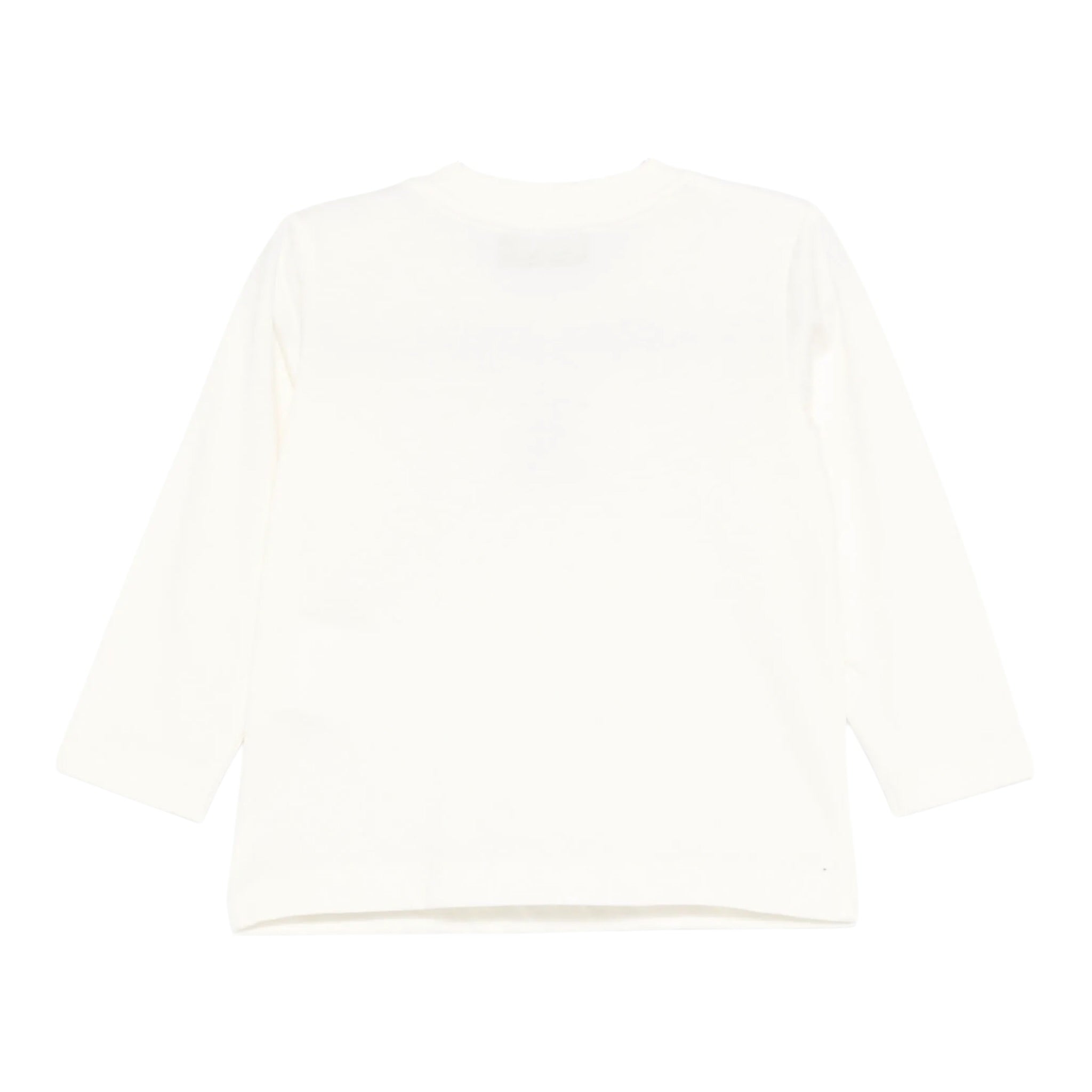 Moschino Shirt Girocollo tinta unita con Logo Panna per Neonato M9000RN PANNA MOSCHINO 